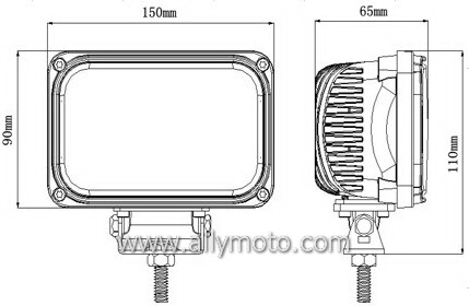 24W LED Driving Light Work Light 1041